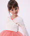 Cardigan cache-c&oelig;ur enfant en coton uni blanc