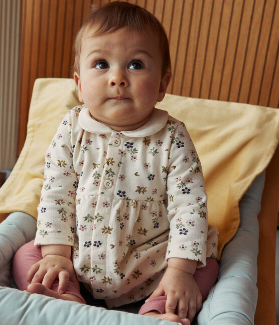 Robe et legging en coton bébé blanc AVALANCHE/ MULTICO