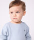 Tee-shirt bébé en coton à manches longues, rayé
