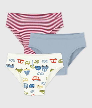 Lot de slips enfant en coton imprimé voitures