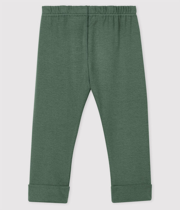 Pantalon en coton b&eacute;b&eacute; fille/b&eacute;b&eacute; gar&ccedil;on vert