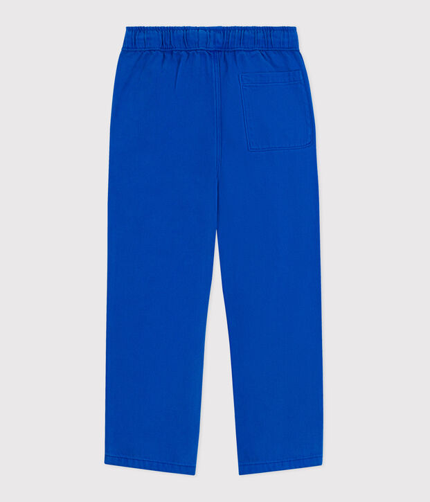 Pantalon enfant en coton bleu