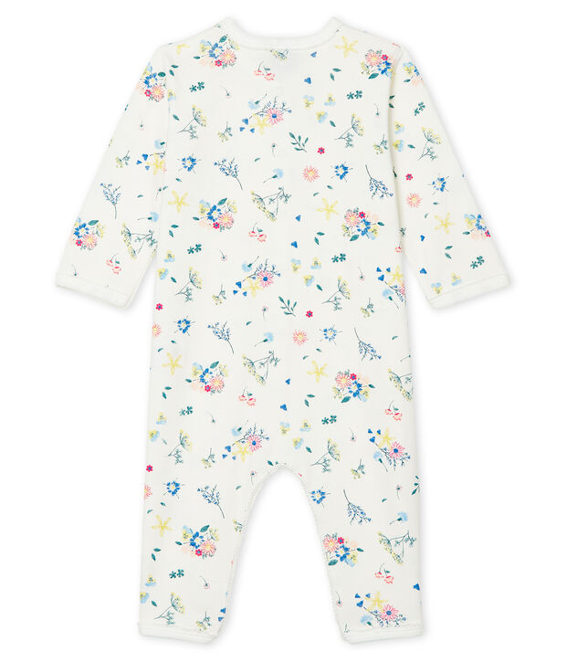 Dors bien sans pieds b&eacute;b&eacute; fille en c&ocirc;te blanc/multicouleur