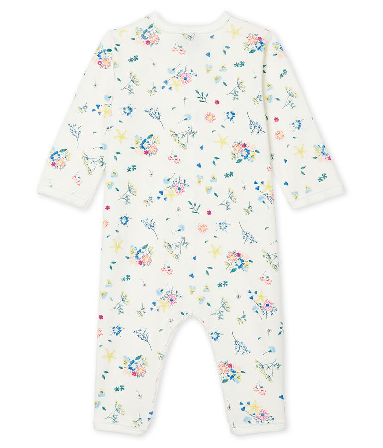 Dors bien sans pieds b&eacute;b&eacute; fille en c&ocirc;te blanc/multicouleur