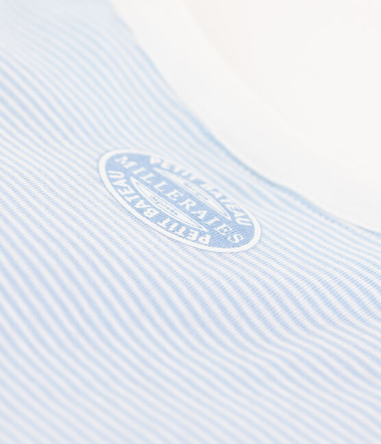 Tee shirt iconique en coton rayé Femme rose GRETEL/blanc MARSHMALLOW