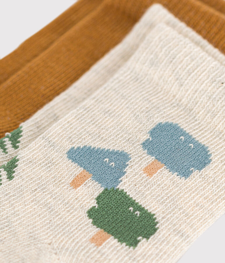 2 paires de chaussettes en coton sapins b&eacute;b&eacute; variante 1