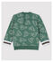 Sweatshirt en molleton brossé bébé garçon vert VALLEE/ VALLEE CLAIR