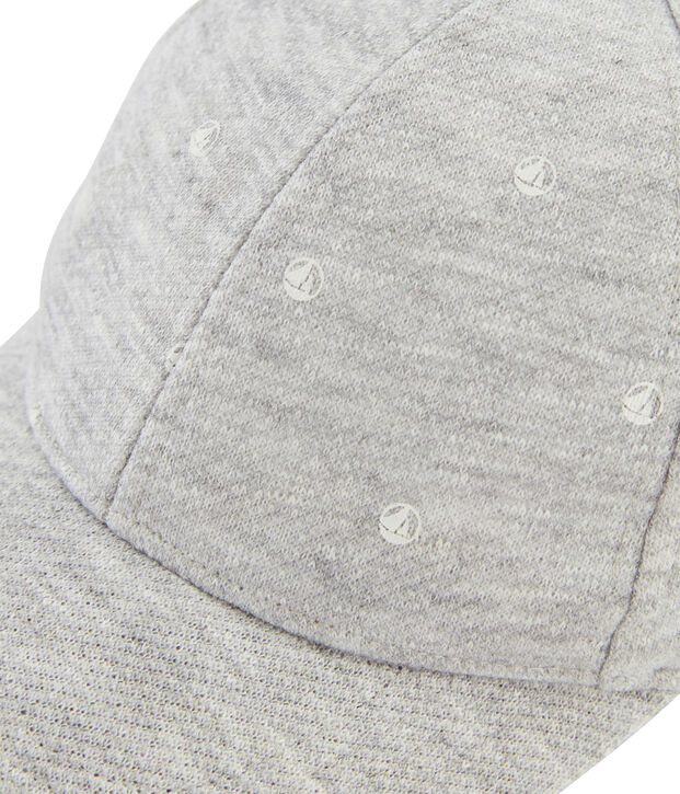 Casquette en jersey enfant mixte gris chin&eacute; clair