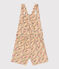 Salopette courte en popeline enfant fille blanc AVALANCHE/ MULTICO