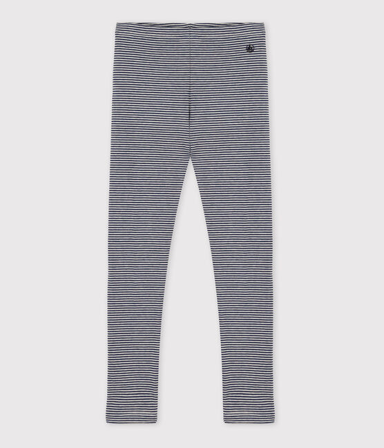 Legging en tubique enfant fille bleu MEDIEVAL/ MONTELIMAR