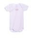 Body bébé fille manches courtes à milleraies