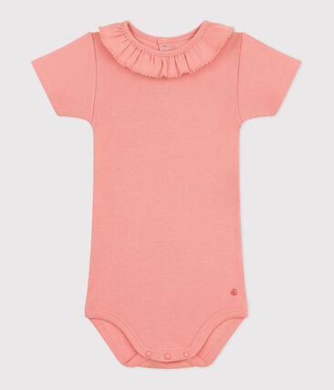 Body à manches courtes bébé en coton uni