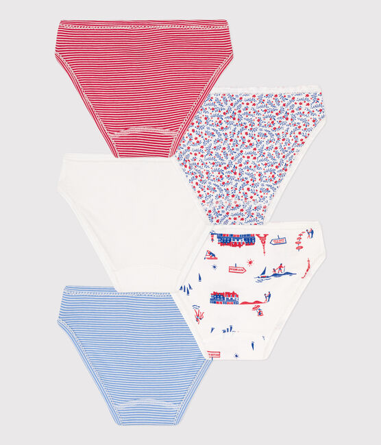 Lot de 5 culottes Paris en coton petite fille variante 1