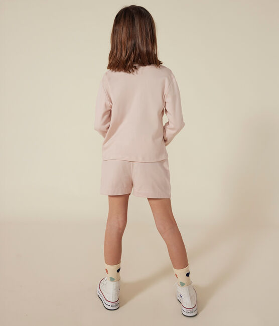 Cardigan en coton enfant fille rose SALINE