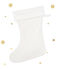 Chaussettes de Noël fille blanc LAIT/jaune OR