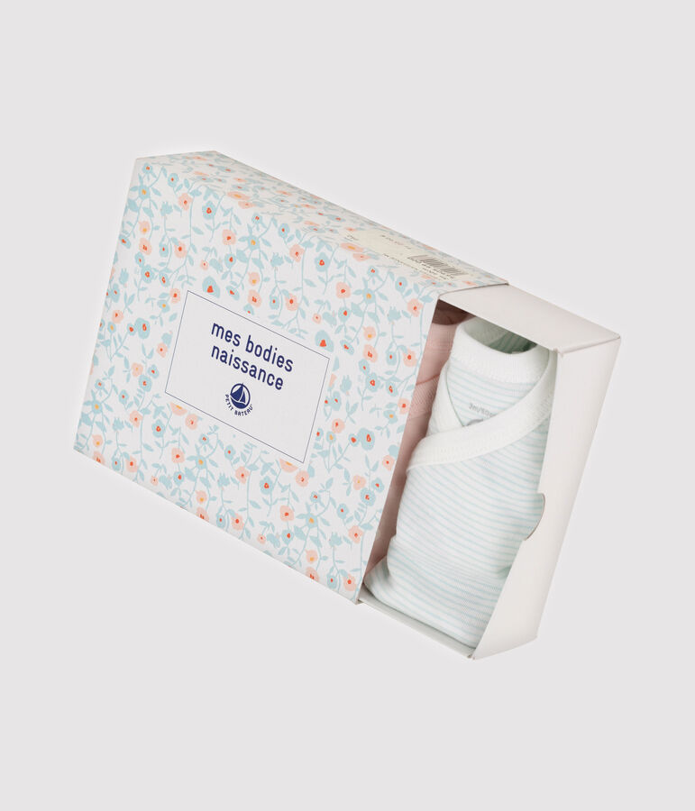 Lot de 3 bodies naissance manches longues b&eacute;b&eacute; multicouleur