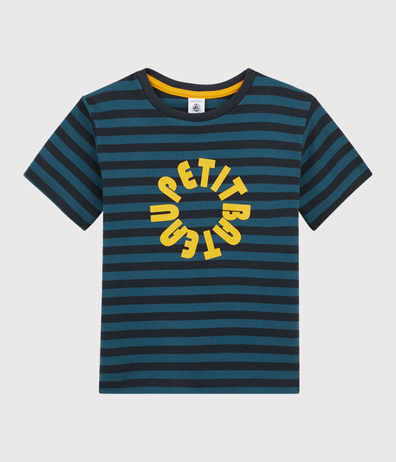 Tee-shirt rayé enfant garçon bleu SMOKING/bleu SHADOW