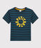 Tee-shirt rayé enfant garçon bleu SMOKING/bleu SHADOW