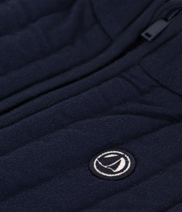 Veste sans manche en tubique enfant fille / gar&ccedil;on bleu