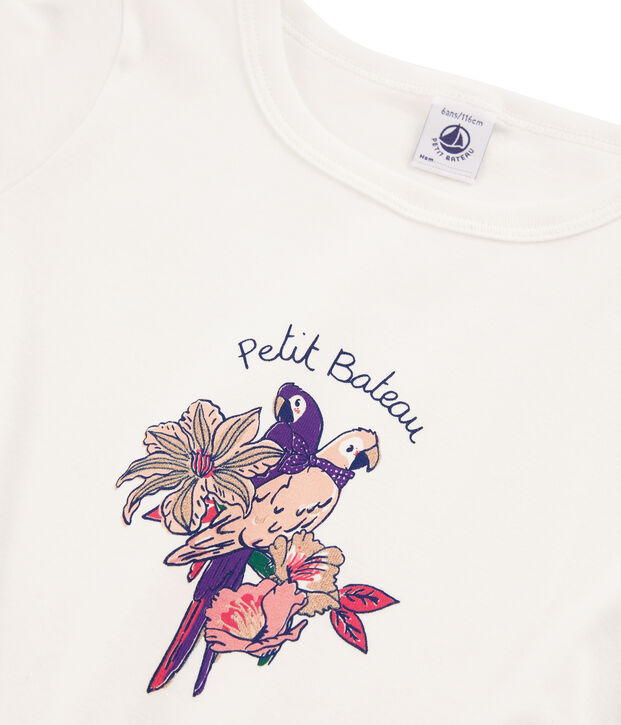 Tee-shirt enfant fille blanc