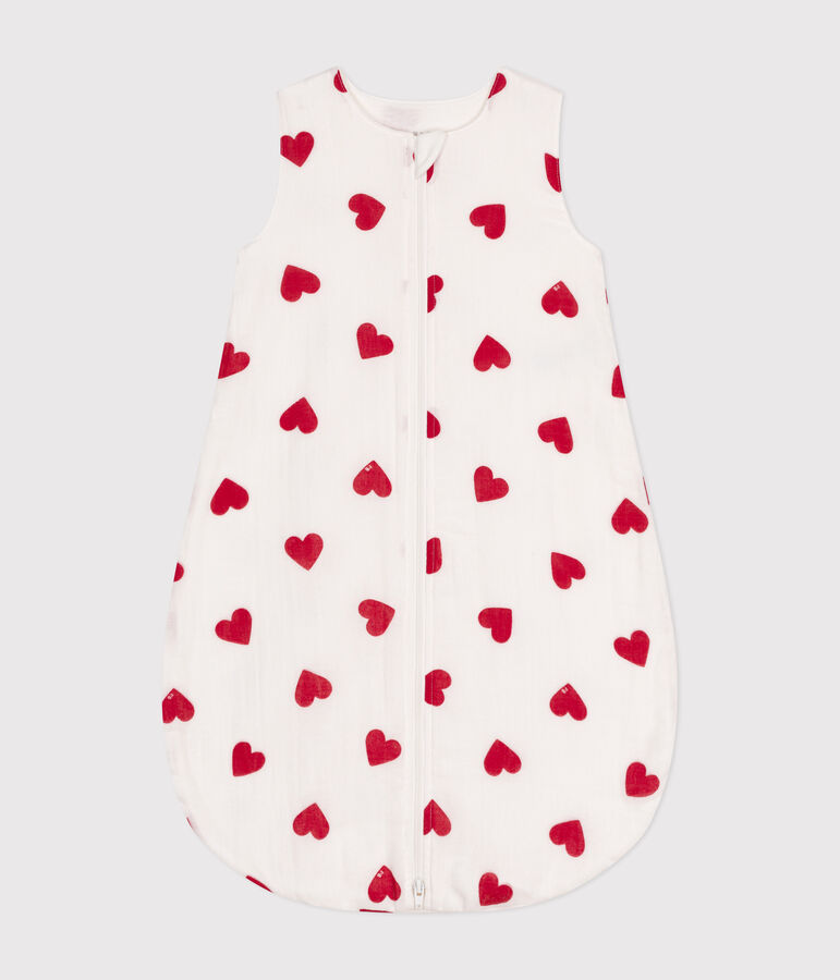 Gigoteuse b&eacute;b&eacute; en coton TOG 1 blanc MARSHMALLOW/rouge TERKUIT