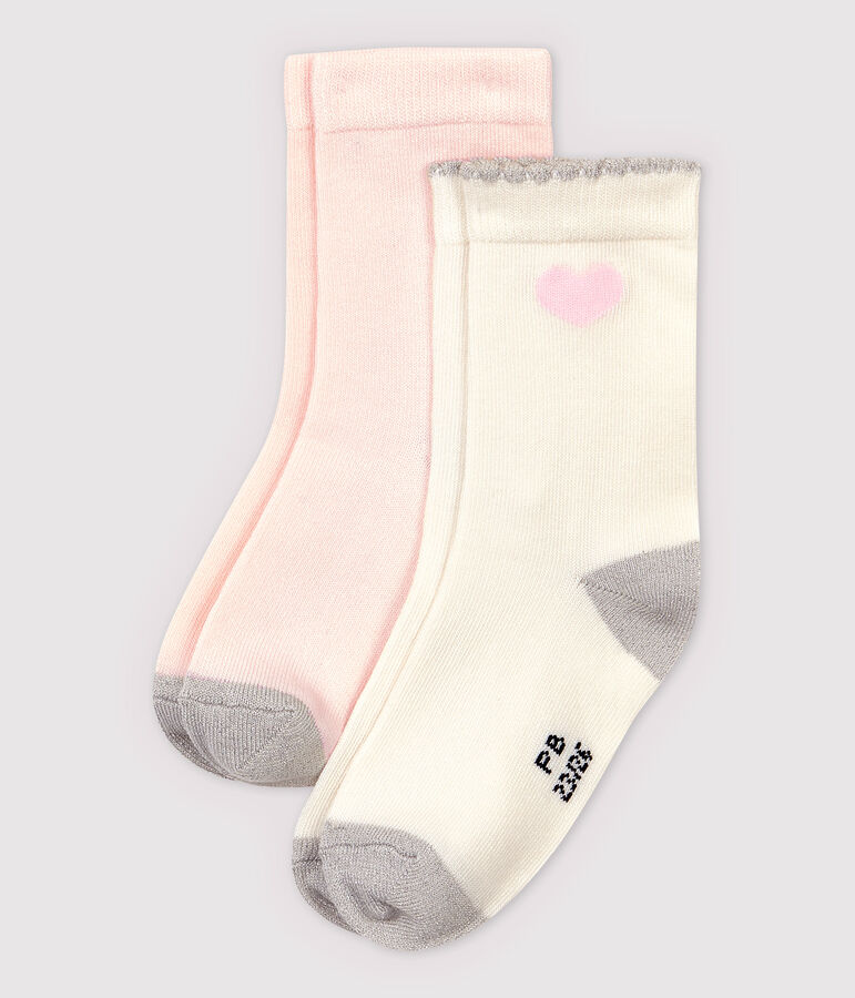 Lot de 2 paires de chaussettes enfant fille variante 1