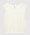 T-shirt en lin uni Femme blanc MARSHMALLOW