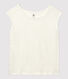 T-shirt en lin uni Femme