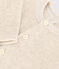 Cardigan en velours bébé en coton beige MONTELIMAR CHINE