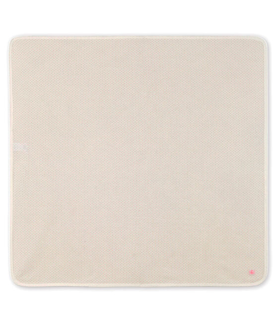 Drap de maternité bébé en côte blanc MARSHMALLOW/rose GRETEL/ MULTICO