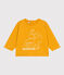 Tee-shirt manches longues en jersey bébé jaune BOUDOR