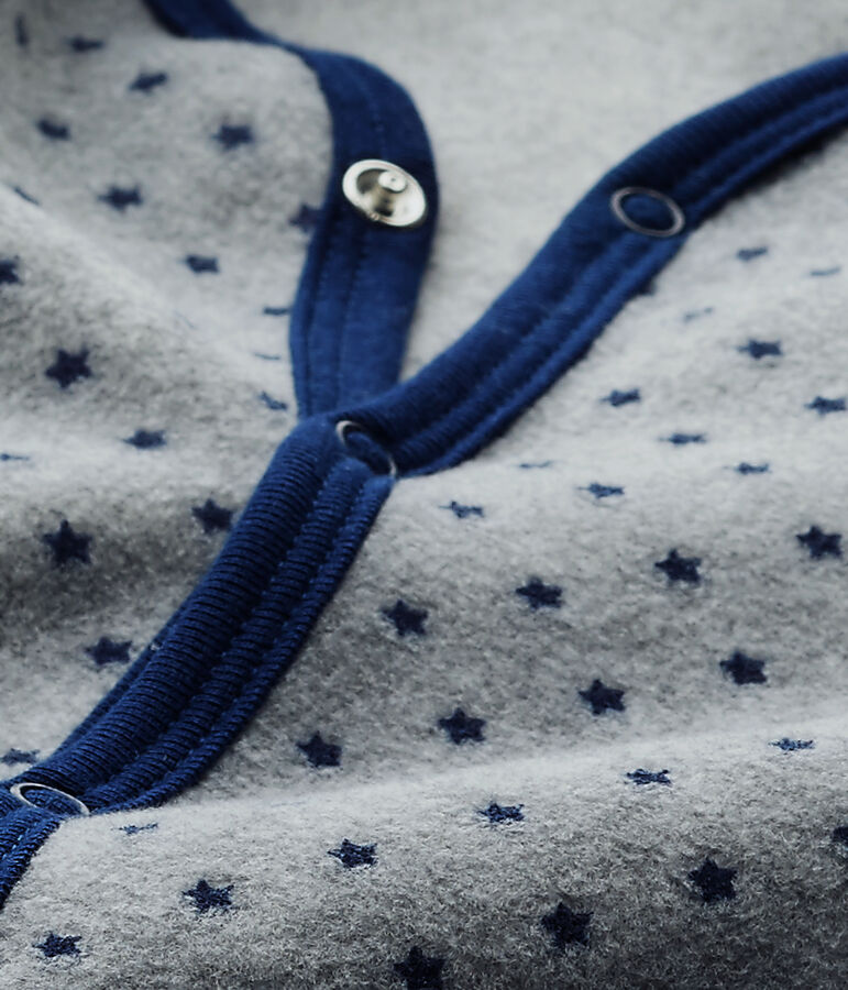 Combichaud gar&ccedil;on en polaire gris SUBWAY/bleu MEDIEVAL