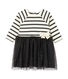 Robe bébé fille bi-matière