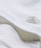 Combicourt bébé garçon bi-matière blanc ECUME/beige BEIGE