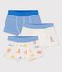 Lot de 3 boxers petit garçon Paris en coton
