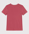 Tee-shirt L'ICONIQUE col V en coton Femme rose PAPI