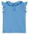 Blouse manches courtes b&eacute;b&eacute; fille ray&eacute;e bleu/blanc