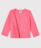 Cardigan bébé fille - garçon en tubique matelassé rose CUPCAKE