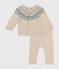 Ensemble 2 pièces en tricot bébé blanc AVALANCHE/ MULTICO