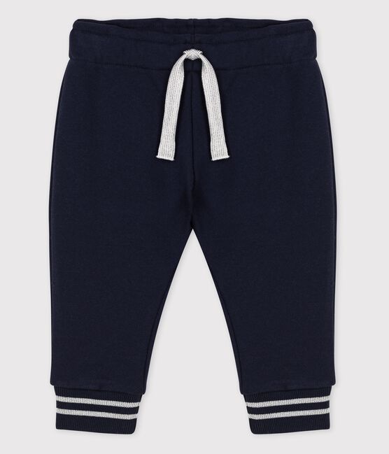 Pantalon en molleton bébé. bleu SMOKING