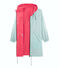 Coupe-vent long réversible femme rose GROSEILLER/bleu CRYSTAL