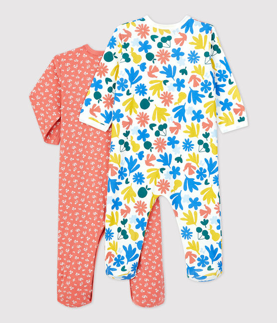 Lot de 2 dors-bien fleuris bébé en coton variante 1