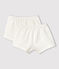 Lot de 2 shorties blancs petite fille variante 1