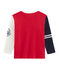 Tee shirt manches longues enfant garçon rouge TERKUIT/blanc MULTICO CN