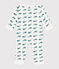 Pyjama bébé en coton ouverture sans pression baleines vert MARSHMALLOW/ DRAGONFLY