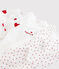 Lot de 3 bodies croisés cœur rouge manches longues bébé  variante 1