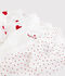 Lot de 3 bodies crois&eacute;s c&oelig;ur rouge manches longues b&eacute;b&eacute; multicouleur