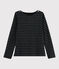 Marinière brillante Femme noir NOIR/ NOIR ARGENT BRILLANT