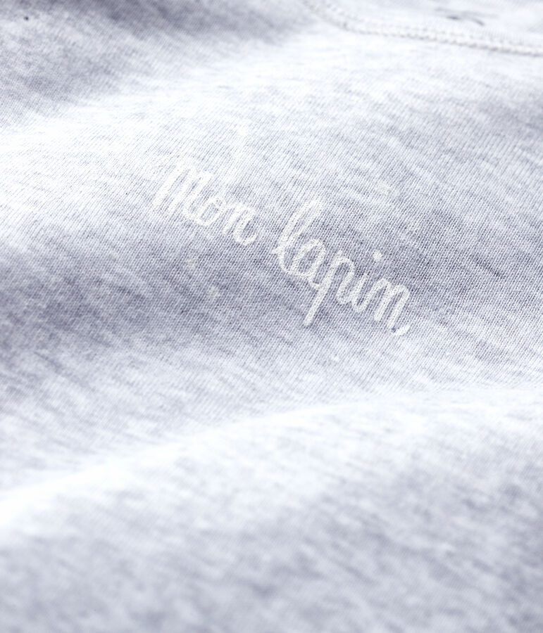 Dors-bien gris chin&eacute; b&eacute;b&eacute; en coton biologique gris POUSSIERE CHINE