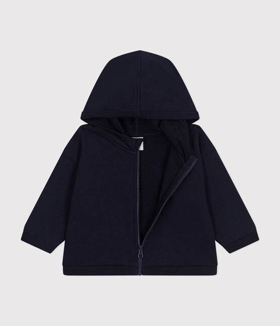 Sweatshirt à capuche en molleton bébé bleu SMOKING